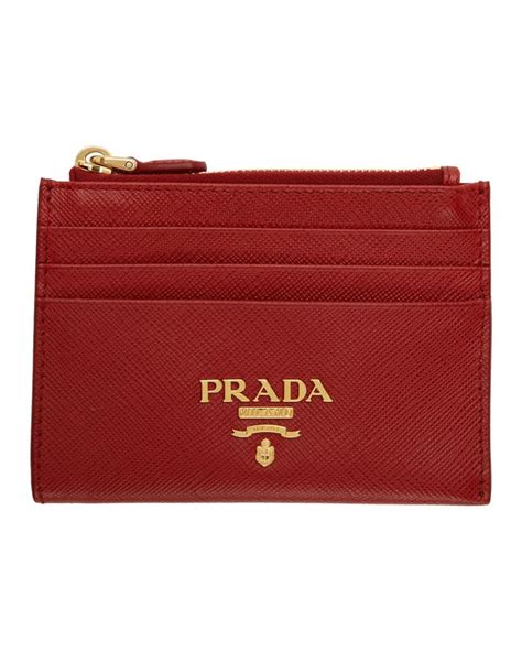 saffiano zip card holder prada|prada saffiano envelope wallet.